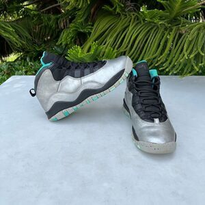 Jordan 10 Retro 30TH Lady Liberty Metallic Shoes Youth Womens Size: 8